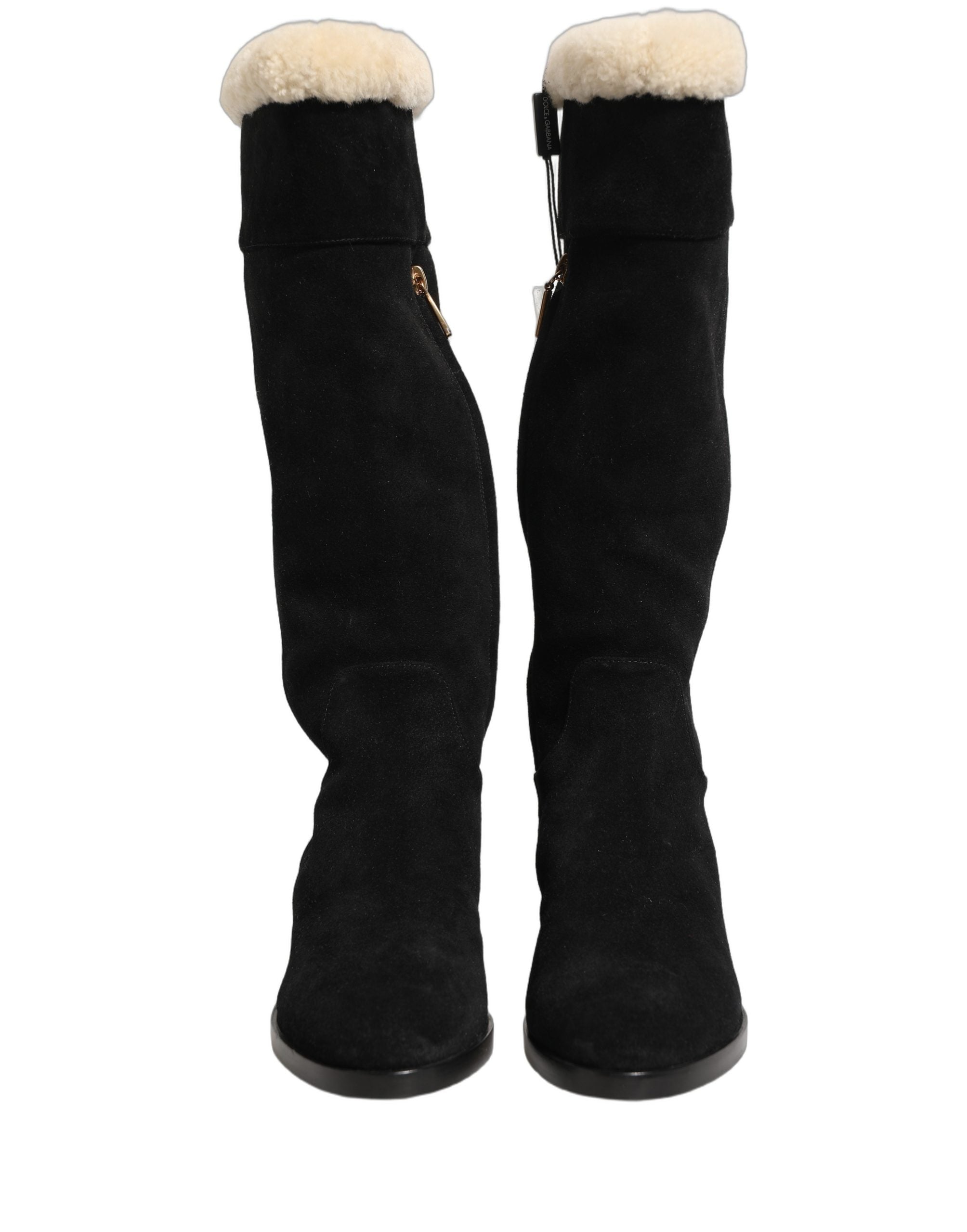 Dolce & Gabbana 100% Calf Leather boot in black — view 5