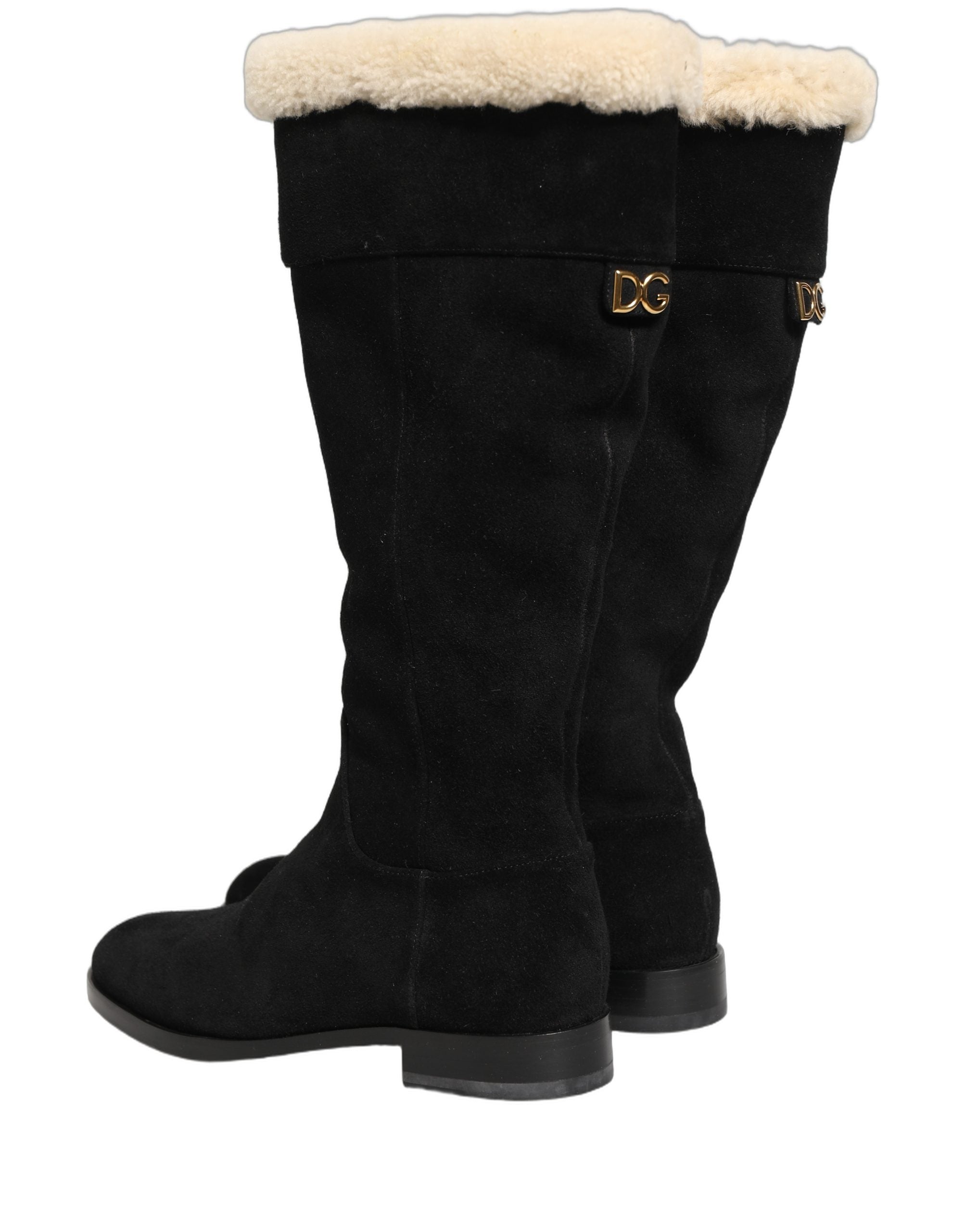 Dolce & Gabbana 100% Calf Leather boot in black — view 8