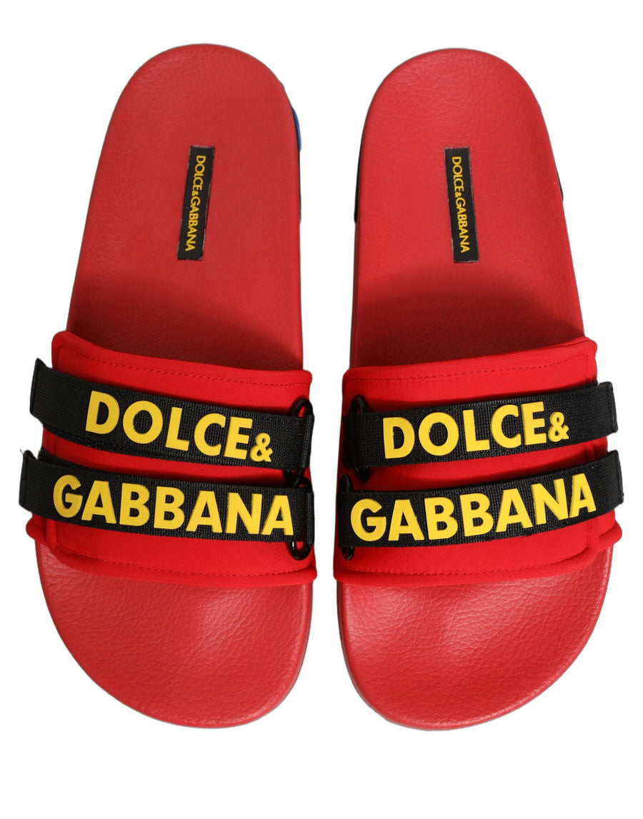 Dolce & Gabbana 60% Nylon slide in red
