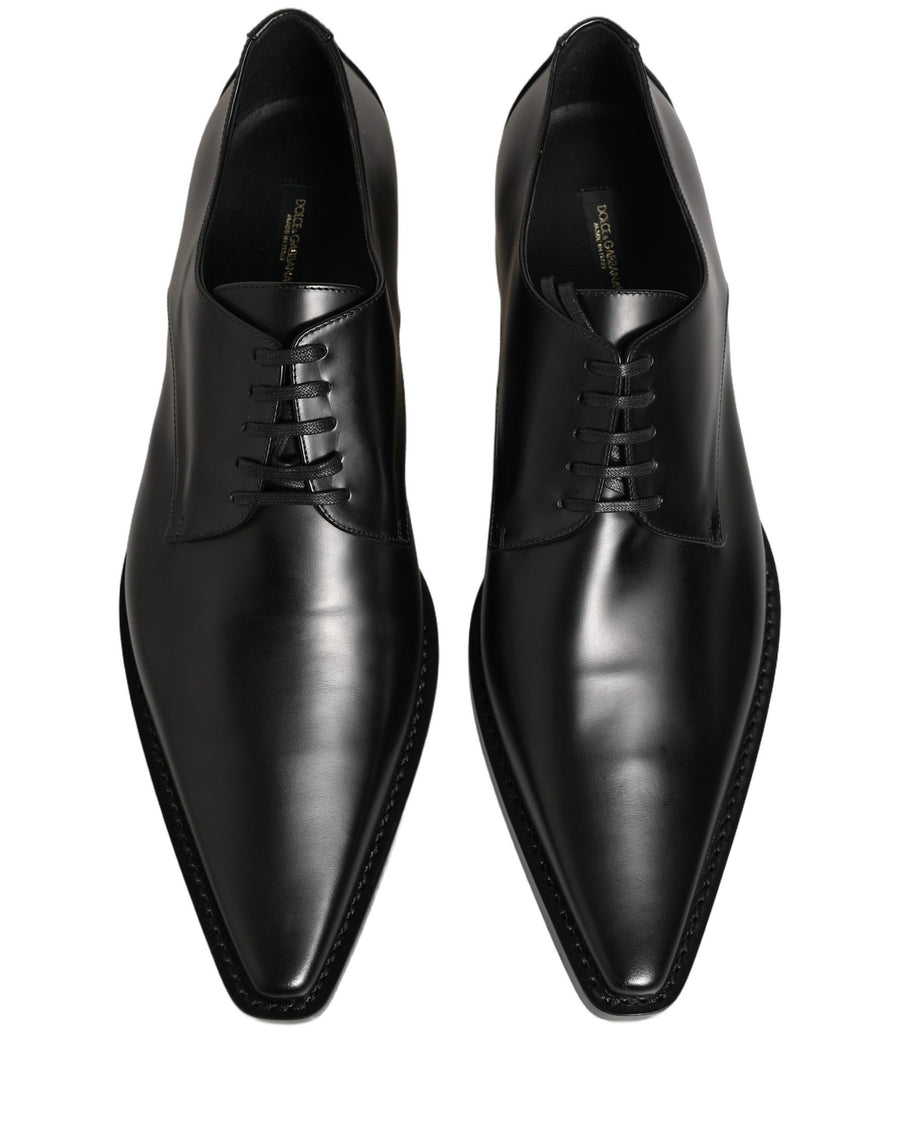 Dolce & Gabbana 100% Calf Leather derby shoe in black