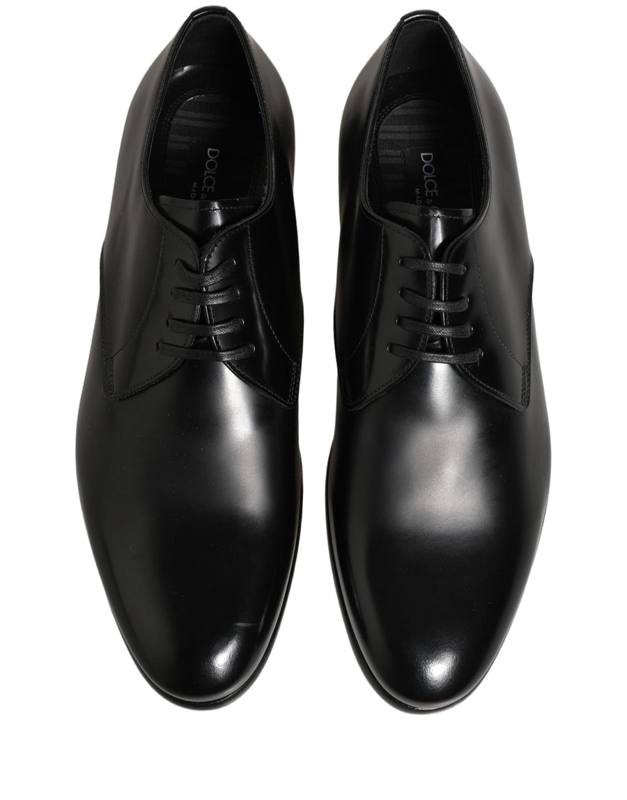 Dolce & Gabbana 100% Calf Leather upper flat in black