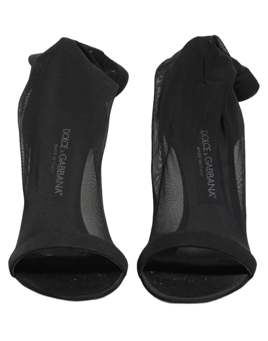 Dolce & Gabbana 15% Elastane 68% Nylon 17% Viscose boot in black