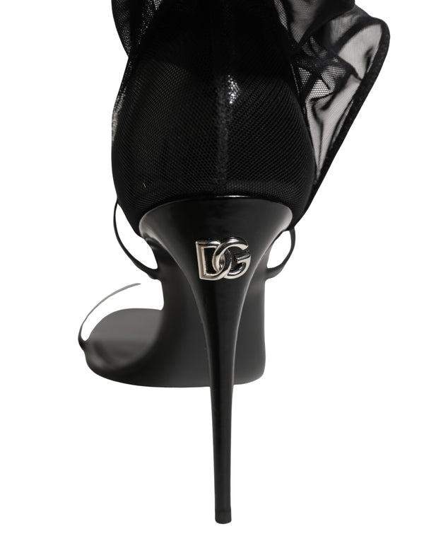 Dolce & Gabbana 10% Elastane sock boot in black