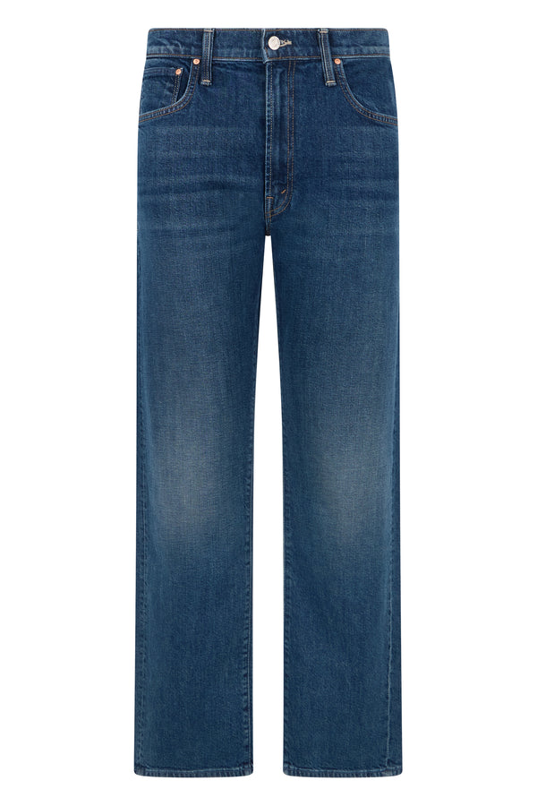 Straight-Leg Jeans Blue Cotton