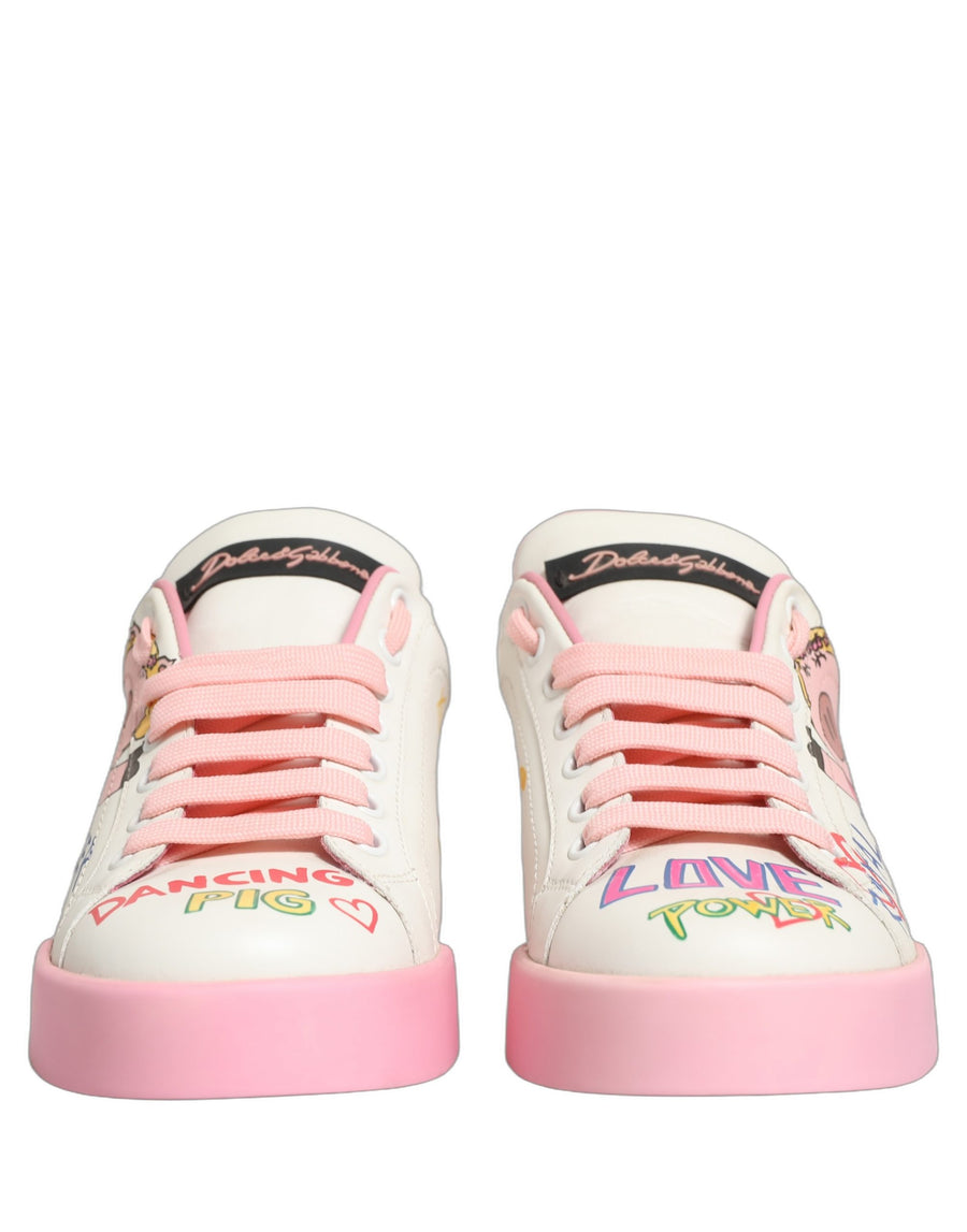 Dolce & Gabbana 100% Calf Leather sneaker in white