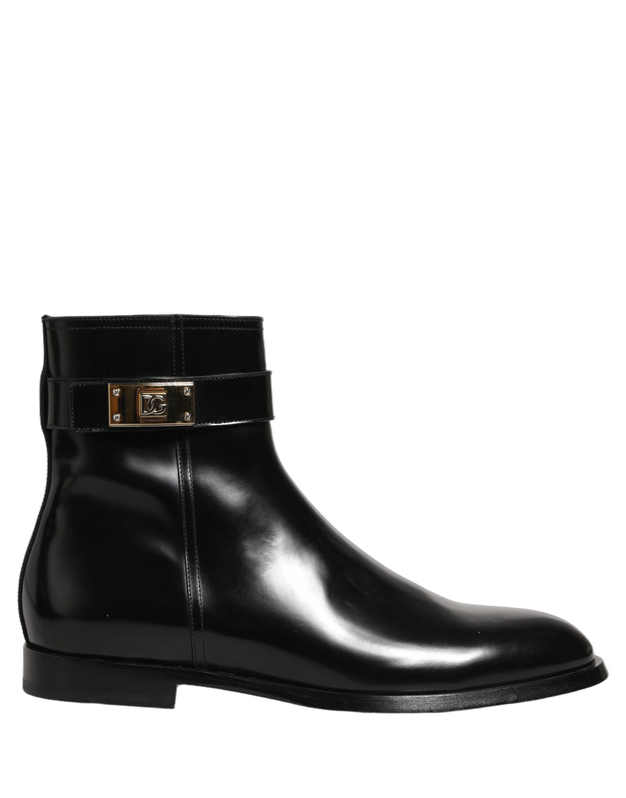 Dolce & Gabbana Leather boot in black