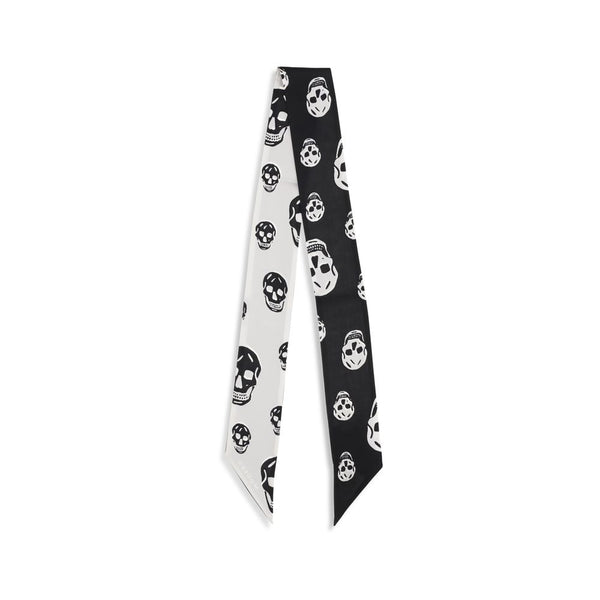 Alexander McQueen 100% Silk scarf in black