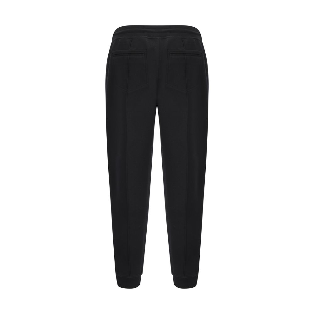 Brunello Cucinelli 64% Cotton joggers in black — view 2