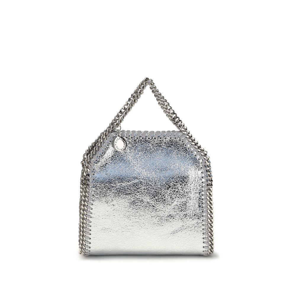 Stella McCartney 100% Polyester top handle bag in silver