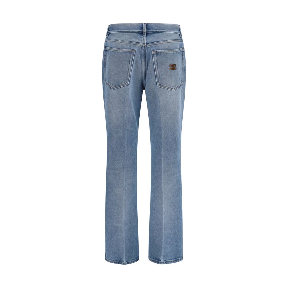 Miu Miu 100% Cotton jeans in blue — view 2