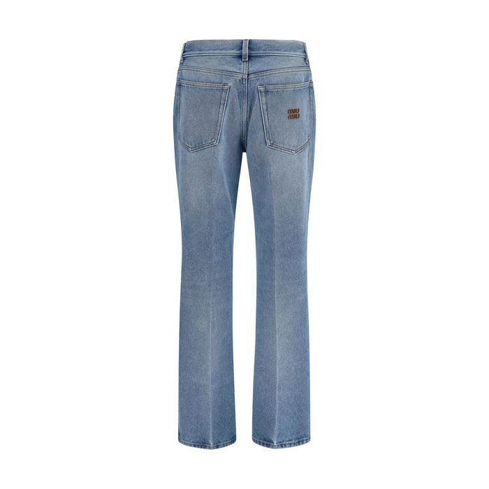 Miu Miu 100% Cotton jeans in blue — view 2