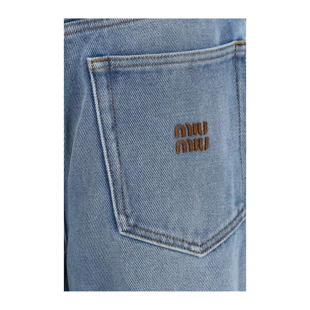 Miu Miu 100% Cotton jeans in blue — view 3