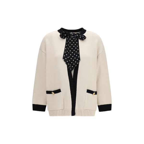 Valentino 91% Cotton cardigan in beige