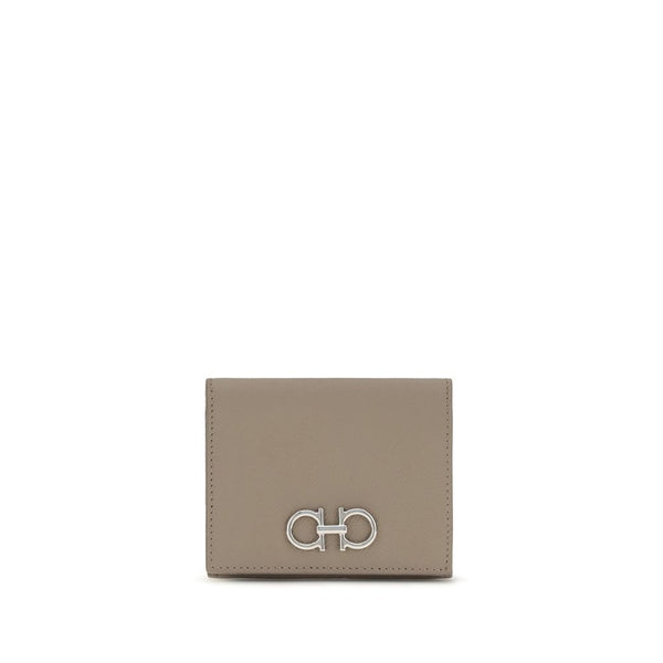 Ferragamo 100% Calf Leather Bos Taurus wallet in beige