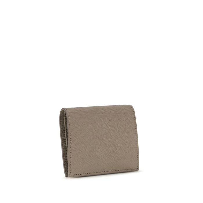 Ferragamo 100% Calf Leather Bos Taurus wallet in beige — view 2
