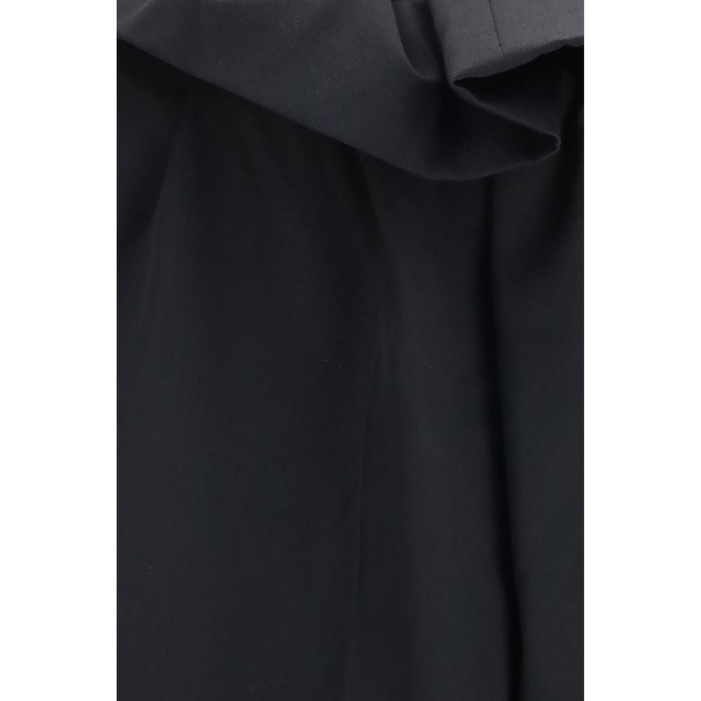 Khaite 100% Merino Wool Ovis Aries trousers in black — view 3