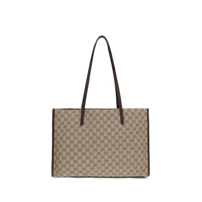Beige Polyester Shoulder Bag