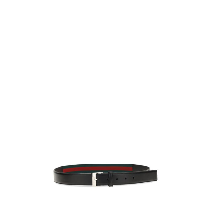 Gucci 100% Calf Leather Bos Taurus belt in black — view 2