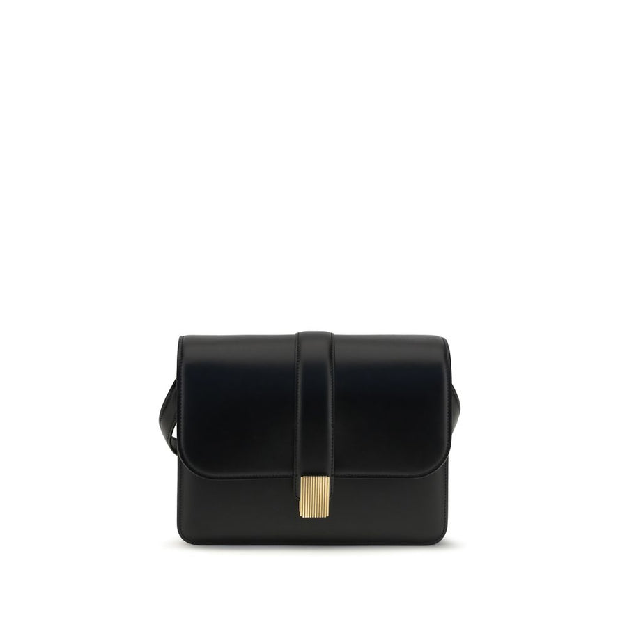 Khaite 100% Calf Leather Bos Taurus shoulder bag in black