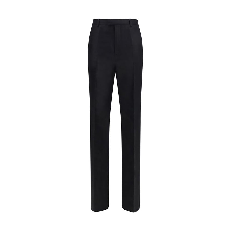 Gucci 100% Silk trousers in black