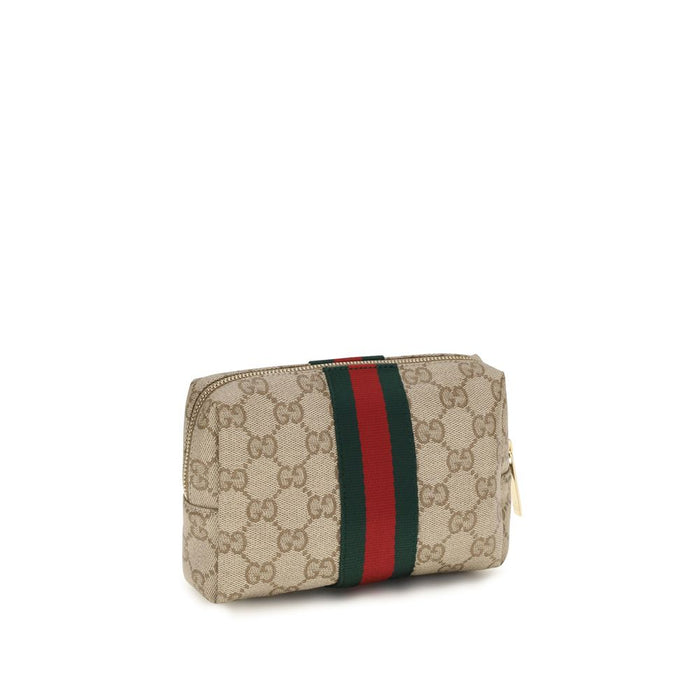 Gucci 45% Cotton cosmetic bag in beige — view 2