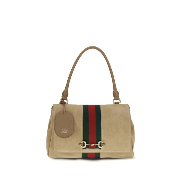 Gucci 100% Calf Leather Bos Taurus shoulder bag in beige