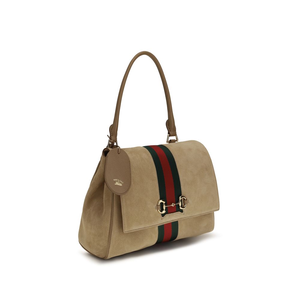 Beige Calf Leather Bos Taurus Handbag Bag