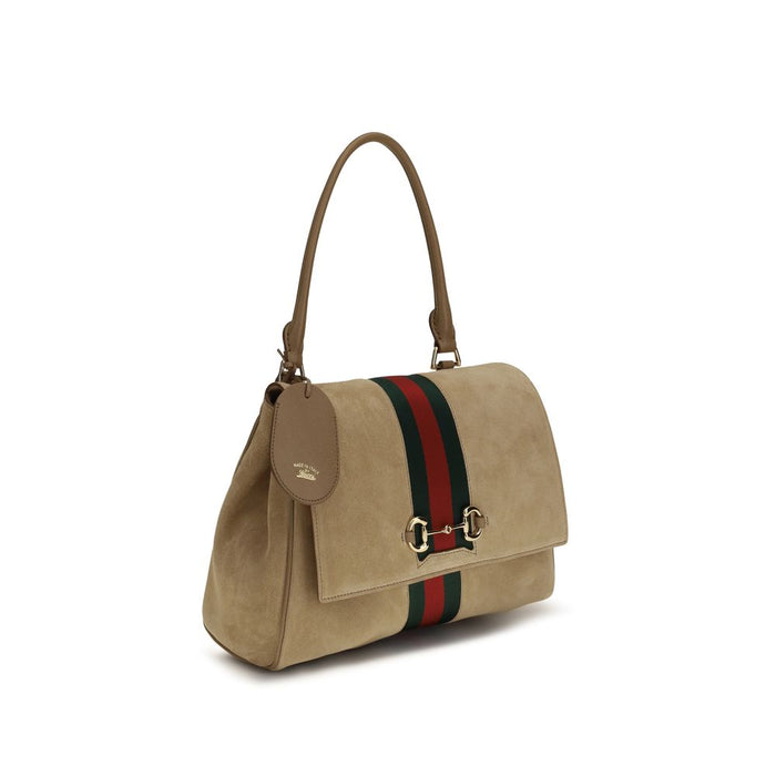 Beige Calf Leather Bos Taurus Handbag Bag