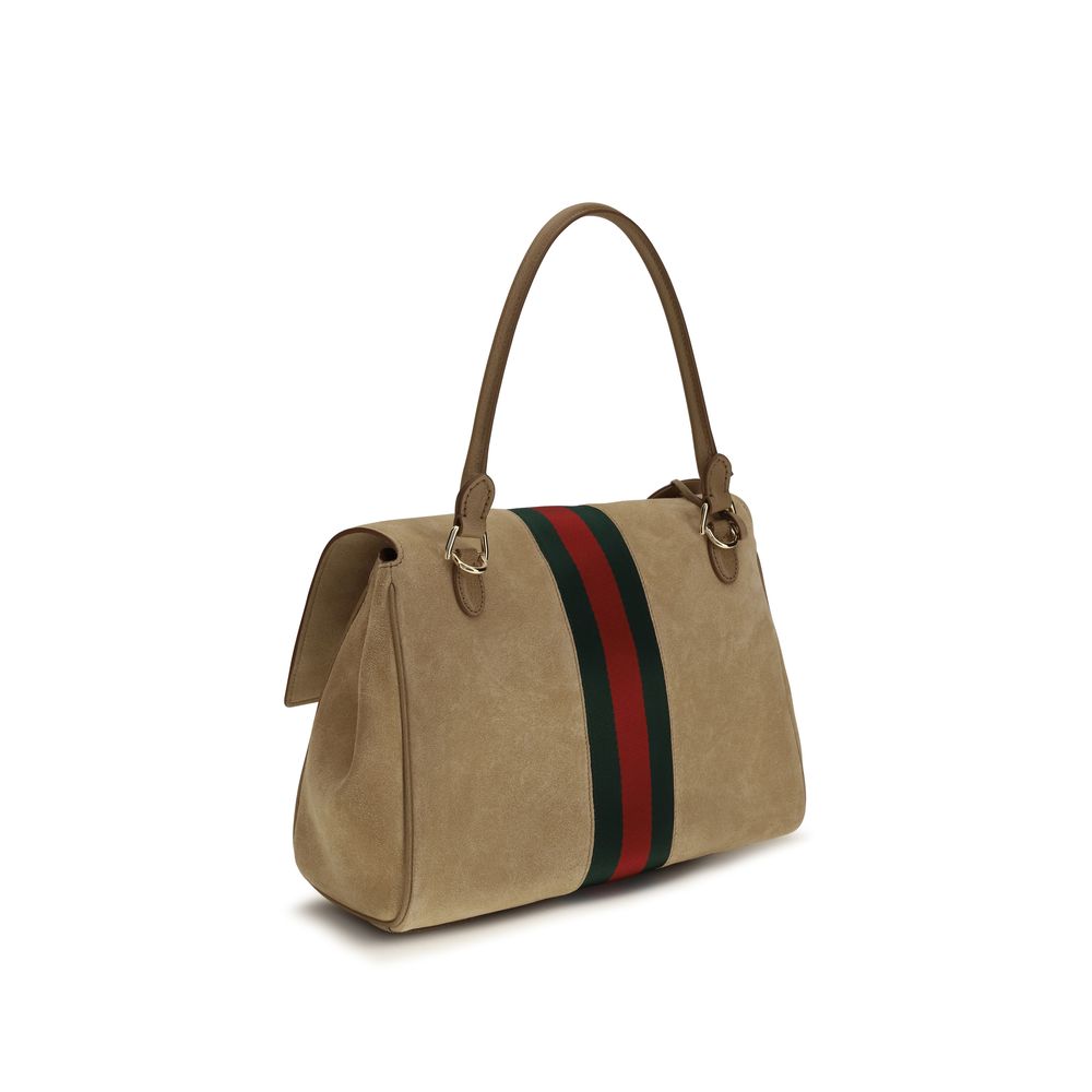 Beige Calf Leather Bos Taurus Handbag Bag
