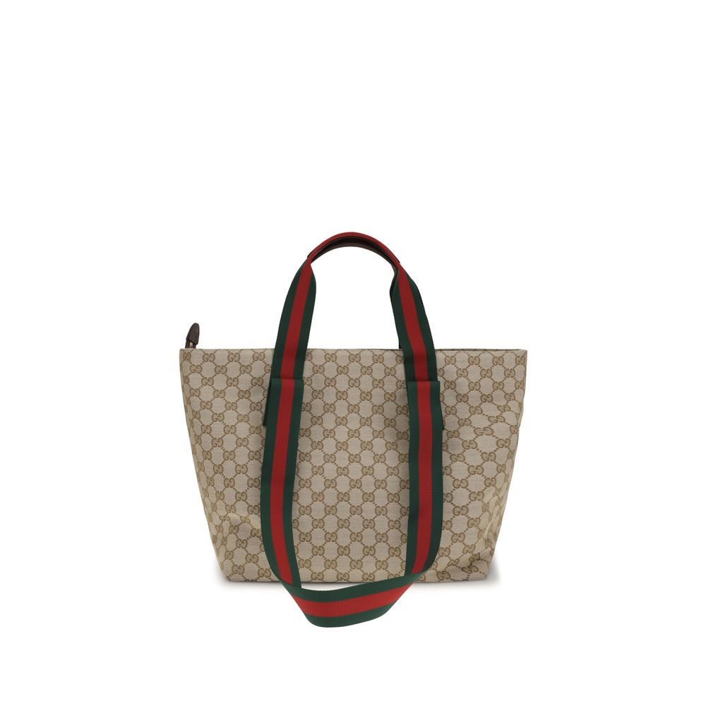 Gucci 52% Polyester tote bag in beige