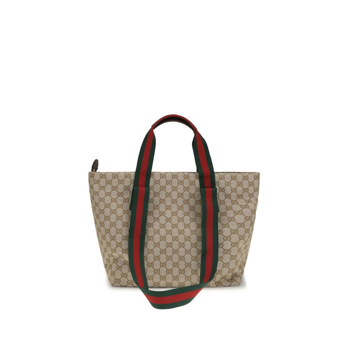 Gucci 52% Polyester tote bag in beige