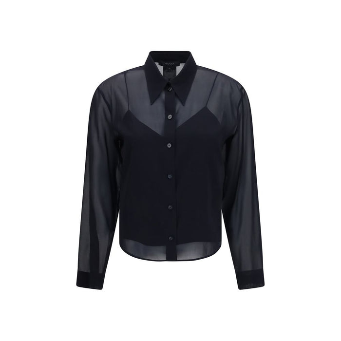 Gucci 88% Silk blouse in black