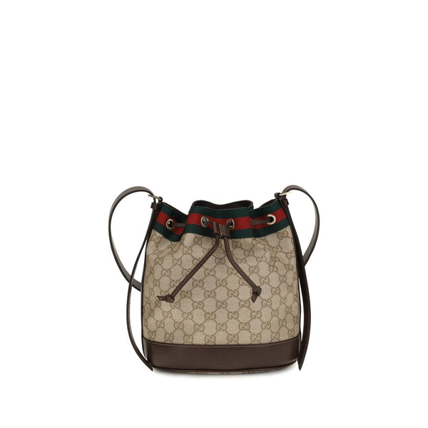 Gucci 45% Cotton bucket bag in beige