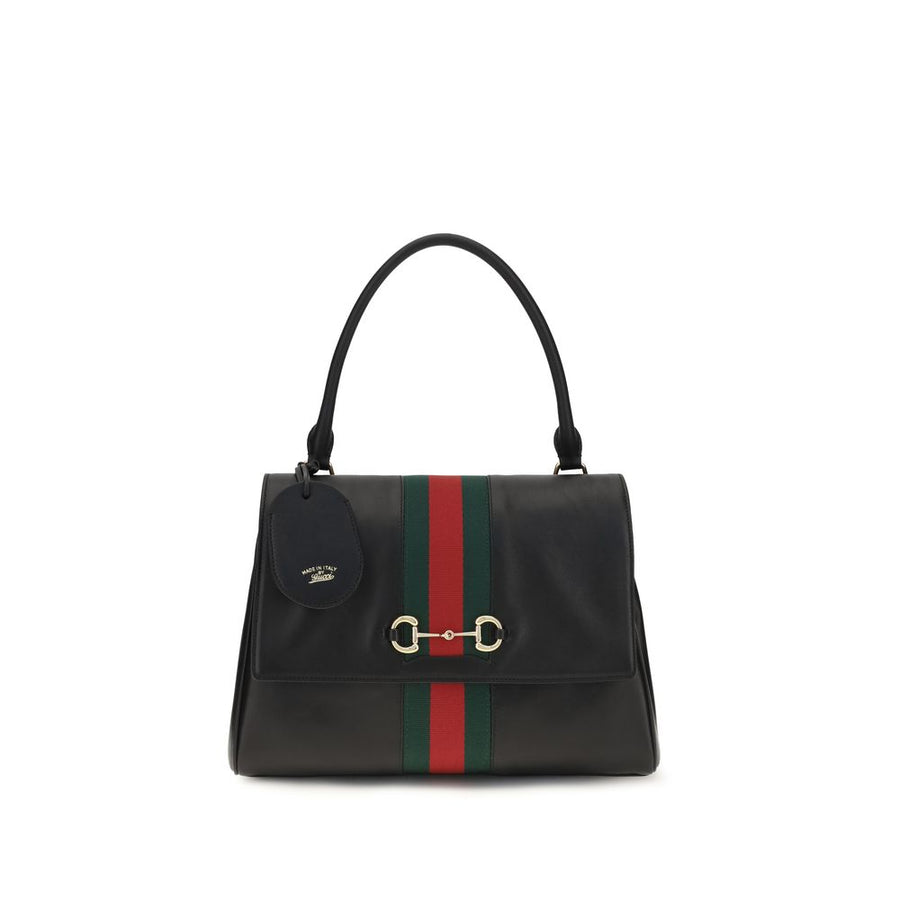Gucci 100% Calf Leather Bos Taurus top handle bag in black