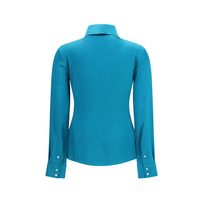 Gucci 100% Silk shirt in blue — view 2