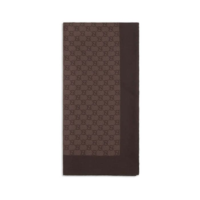 Gucci 100% Silk scarf in brown