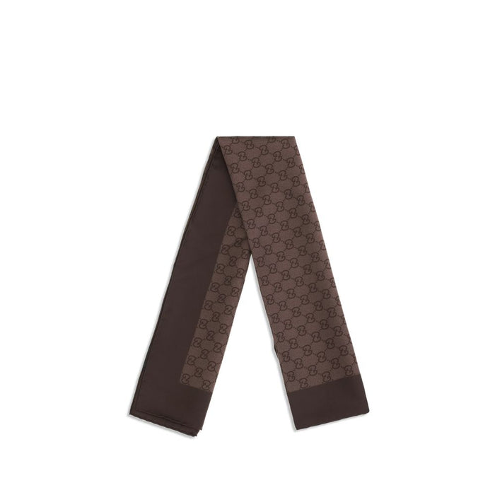 Gucci 100% Silk scarf in brown — view 2