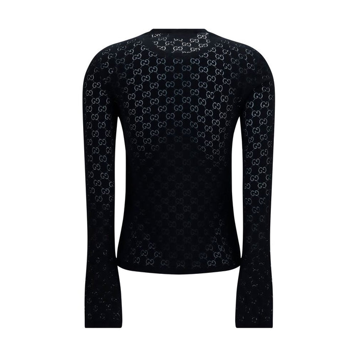 Gucci 66% Cotton 34% Polyester t-shirt in black — view 2