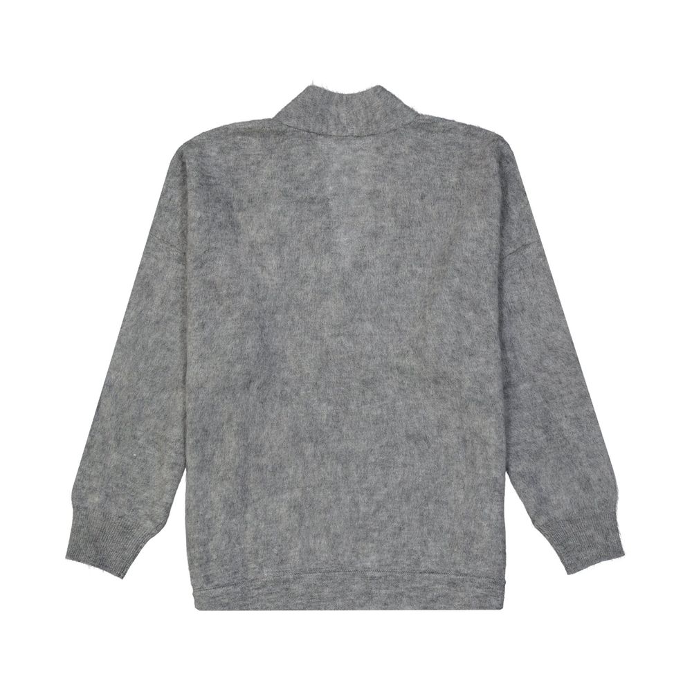 Brunello Cucinelli 28% Mohair sweater in gray — view 2
