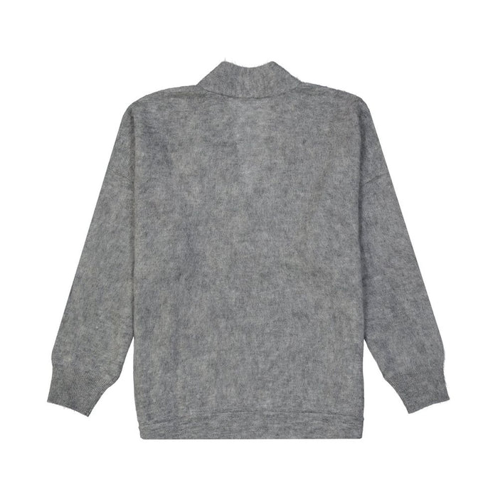 Brunello Cucinelli 28% Mohair sweater in gray — view 2