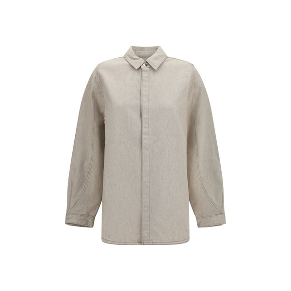 Jacquemus 80% Cotton shirt in beige