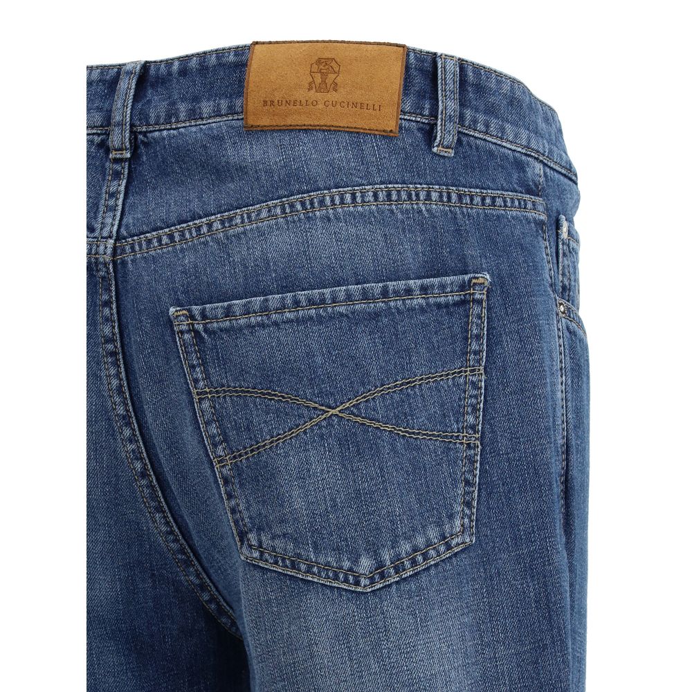 Brunello Cucinelli 100% Cotton jeans in blue — view 3