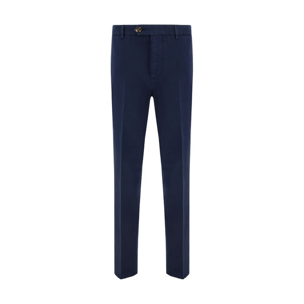 Brunello Cucinelli 100% Cotton trousers in navy