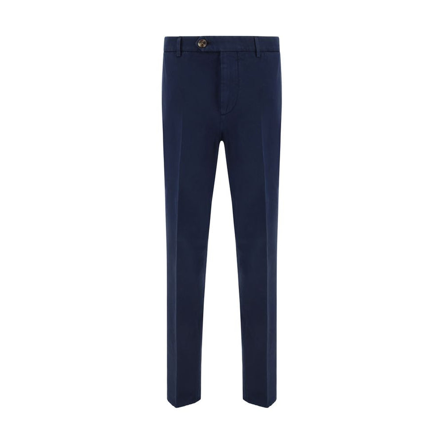 Brunello Cucinelli 100% Cotton trousers in navy