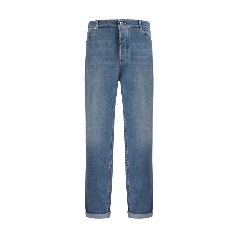 Brunello Cucinelli 98% Cotton jeans in blue