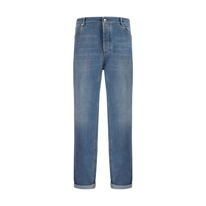 Brunello Cucinelli 98% Cotton jeans in blue