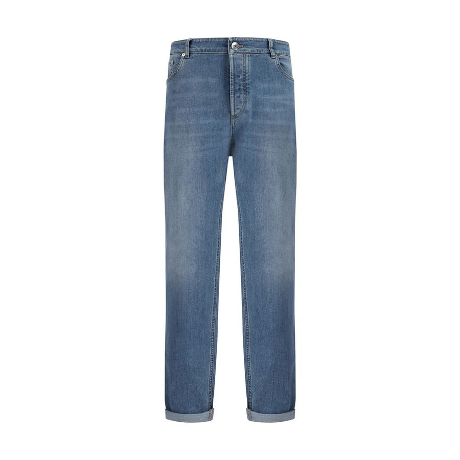 Brunello Cucinelli 98% Cotton jeans in blue