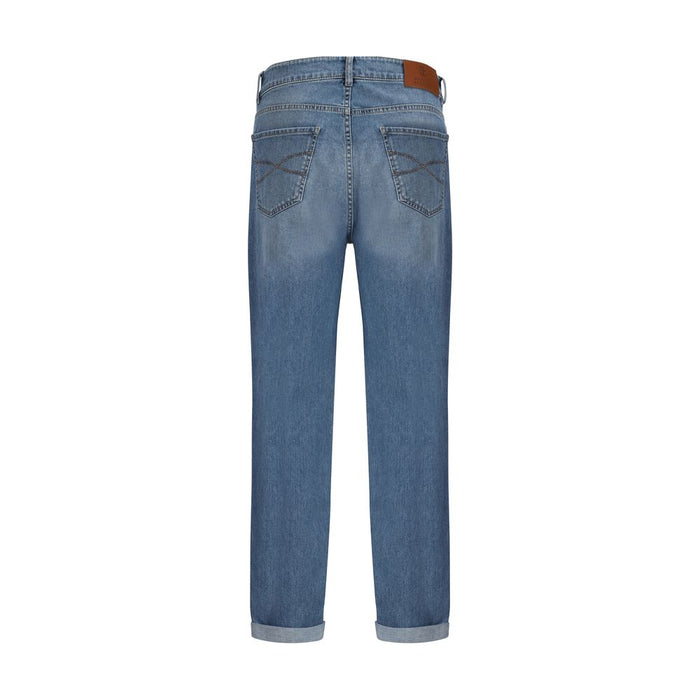 Brunello Cucinelli 98% Cotton jeans in blue — view 2