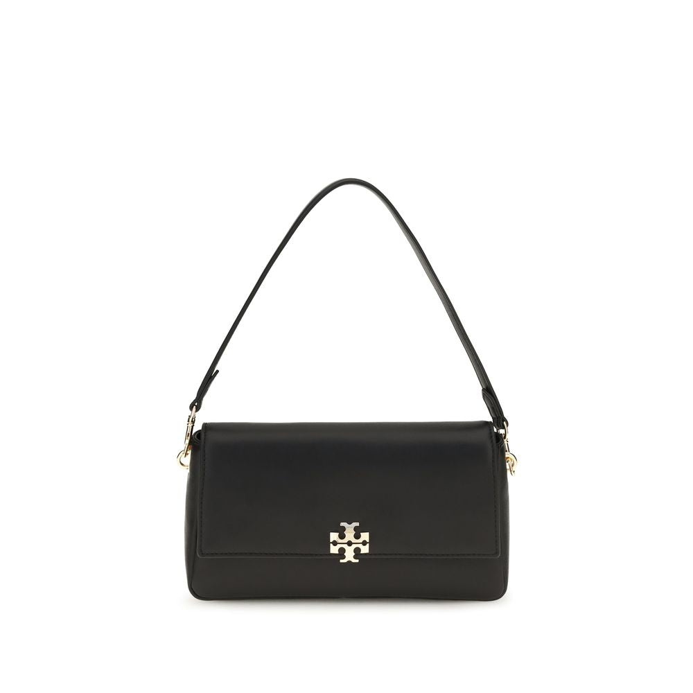 Tory Burch 100% Calf Leather Bos Taurus shoulder bag in black