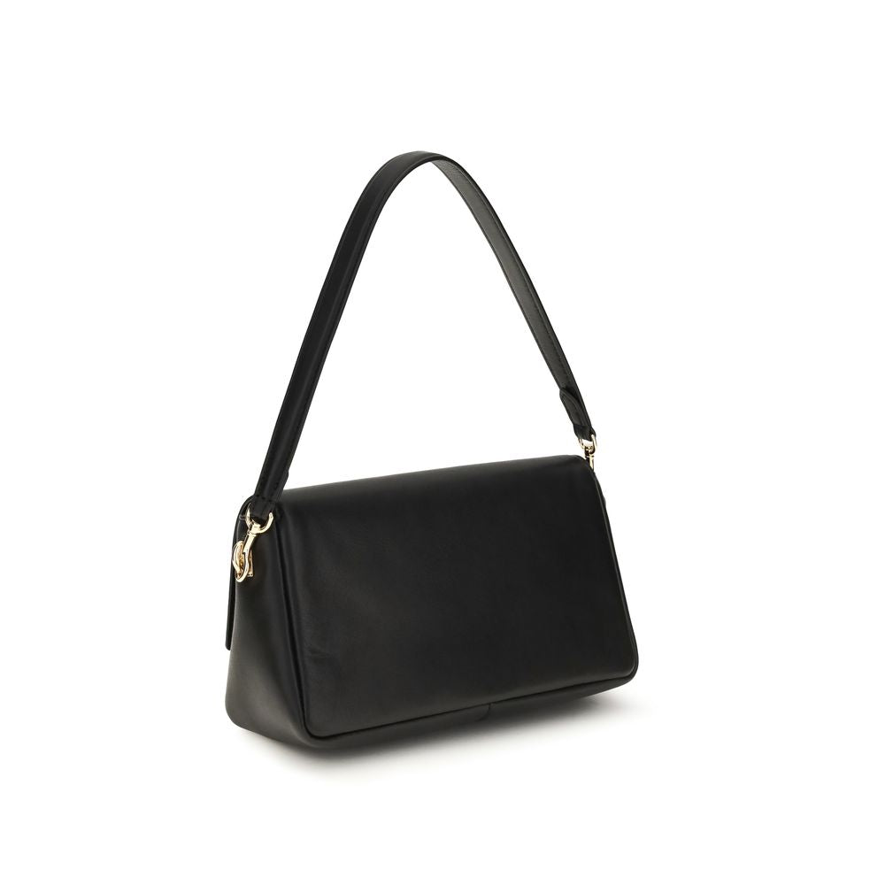 Tory Burch 100% Calf Leather Bos Taurus shoulder bag in black — view 3